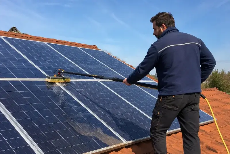 Nettoyage et entretien de panneaux solaires à Maillères